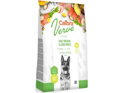 Calibra Dog Verve GF Adult M & L Salmon & Herring 12 kg
