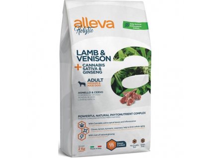 Alleva Holistic Dog Dry Adult Lamb & Venison Medium/Maxi 2 kg