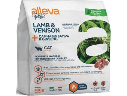 Alleva Holistic Cat Dry Adult Lamb & Venison 400 g