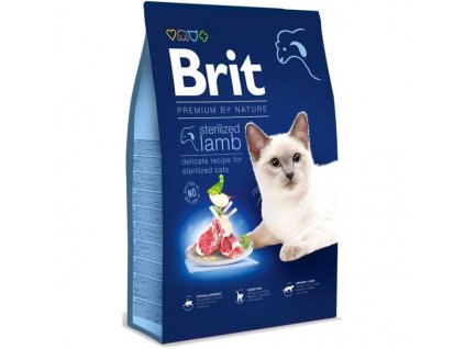 Brit Premium by Nature Cat Sterilized Lamb 8 kg