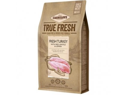 Carnilove True Fresh Fresh Turkey with Red Lentils and Lemna 1,4 kg