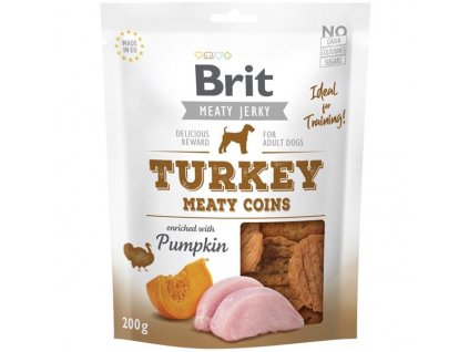 Brit Jerky Turkey Meaty Coins 200 g