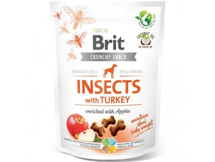 Brit Care Dog Crunchy Cracker Insects with Turkey and Apples 200 g
