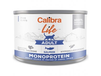 Calibra Cat Life konzerva Adult Salmon 200 g