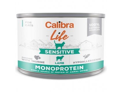 Calibra Cat Life konzerva Sensitive Lamb 200 g