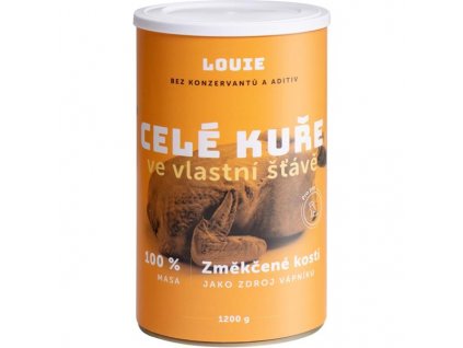 Louie konzerva pro psy Celé kuře 100% maso 1200 g