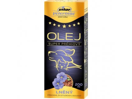 Vitar veterinae lněný olej 200 ml