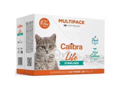 Calibra Cat Life kapsičky Sterilised Multipack 12 x 85 g