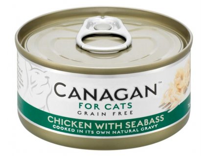 Canagan Cat konzerva kuře a mořský vlk 75 g
