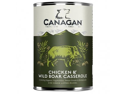 Canagan Dog konzerva kuře a divočák 400 g