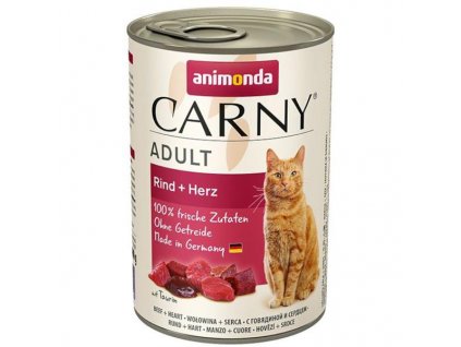 Animonda Carny cat konzerva hovězí & srdce 400 g