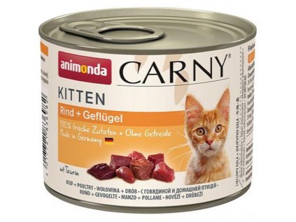 Animonda Carny Kitten konzerva hovězí & drůbeží 200 g