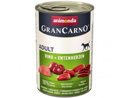 Animonda GranCarno dog konzerva hovězí & kachna 400 g