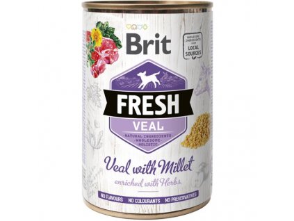 Brit Fresh can Veal with Millet 400 g