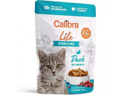 Calibra Cat Life kapsička Sterilised Duck in gravy 85 g