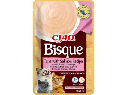 Ciao Bisque tuňák a losos 40 g