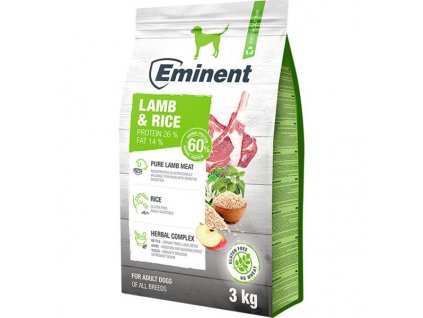 Eminent Dog Adult Lamb & Rice 3 kg