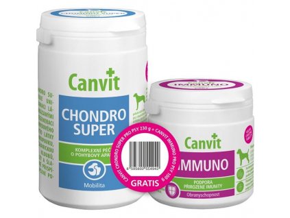 Canvit Chondro Super 230 g + Canvit Imunno pro psy 100 g