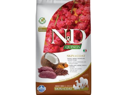 N&D Quinoa canine Skin & Coat Venison 2,5 kg