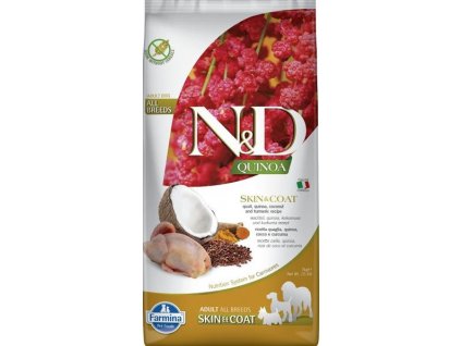 N&D Quinoa canine Skin & Coat Quail 7 kg