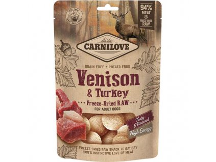 Carnilove Dog Freeze-Dried Raw Snacks Venison & Turkey 60 g