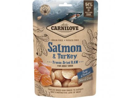 Carnilove Dog Freeze-Dried Raw Snacks Salmon & Turkey 60 g