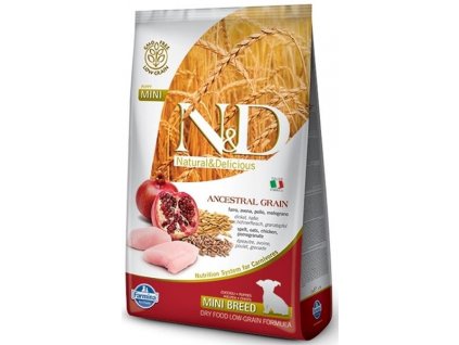 N&D Ancestral Grain canine Chicken & Pomegranate Puppy mini 2,5 kg