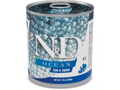 N&D Ocean canine Cod and Squid adult wet food 285 g