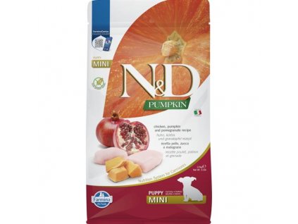 N&D Pumpkin canine Chicken, Pumpkin and Pomegranate Puppy Mini 2,5 kg