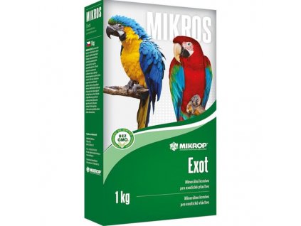 Mikros Exot pro papoušky plv 1 kg krabička