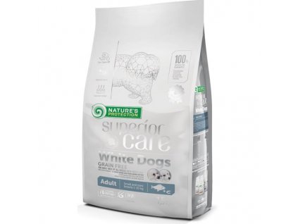 Nature's Protection Superior Care Dog Dry White Dogs Small Breeds Grain Free White Fish 1,5 kg