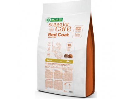 Nature's Protection Superior Care Dog Dry Red Coat Adult Mini Breed Grain Free Salmon 10 kg