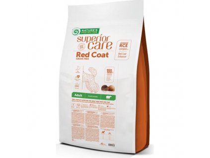 Nature's Protection Superior Care Dog Dry Red Coat Adult Mini Breed Grain Free Lamb 10 kg