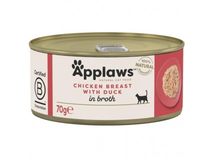 Applaws Cat konzerva kuřecí prsa a kachna 70 g
