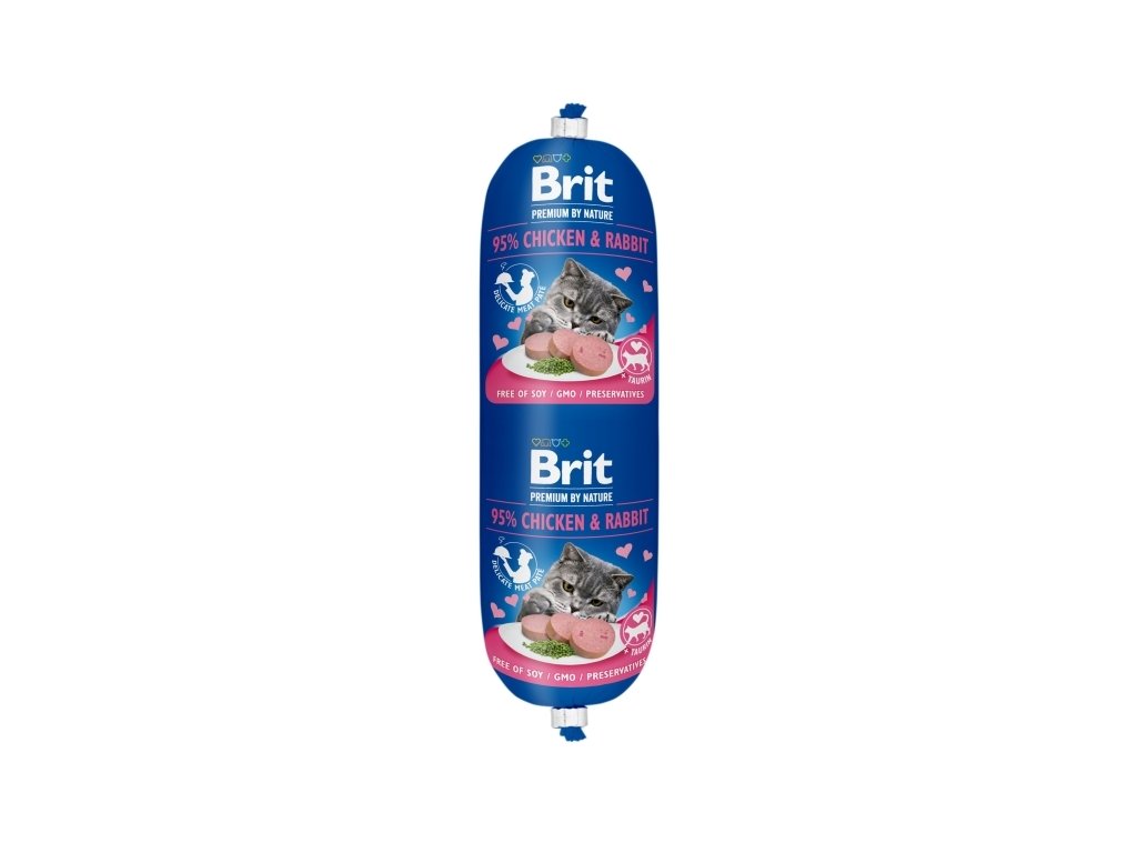 Brit Pemium Cat by nature sausage chicken and rabbit