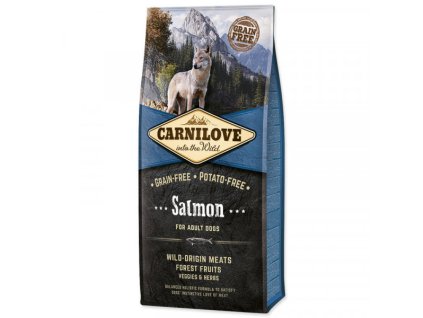 carnilove dog salmon for adult new 12kg