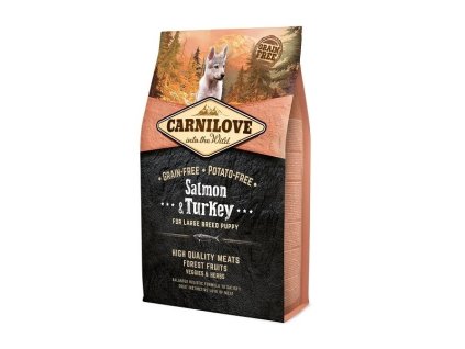 carnilove dog salmon turkey for lb puppies 4kg