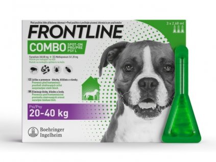 frontline combo spot on pro psy l 20 40 kg 3 ks