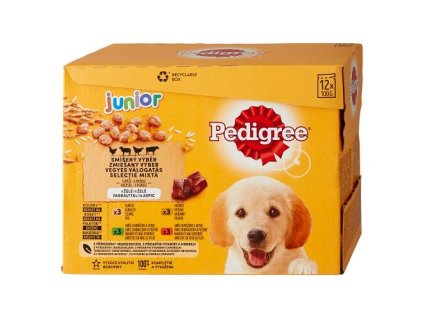 pedigree kapsičky směs junior 12x100g