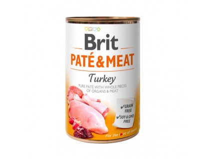 brit dog konz pate meat turkey 400g