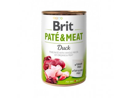brit dog konz pate meat duck 400g