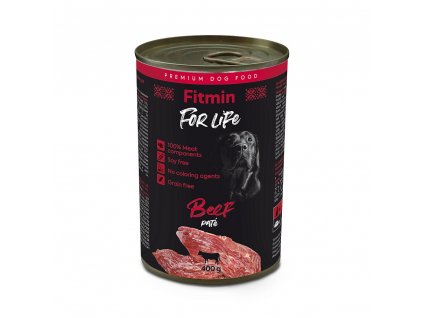 fitmin dog tin beef 400g h L