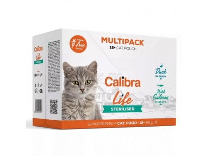 Calibra Cat Life Sterilised Multipack 12x85g