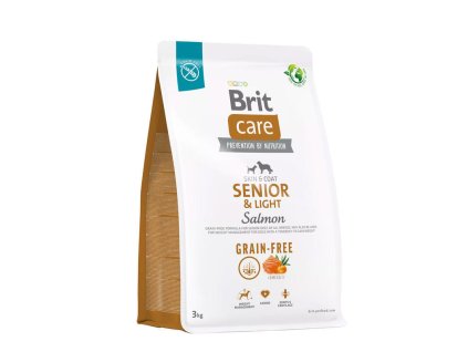 Brit care Senior&Light Salmon grain free 3 kg