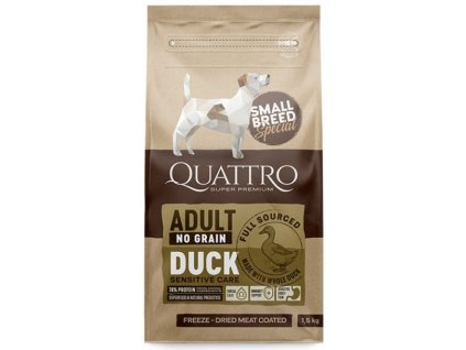 quattro dog adult small breed kachna 7kg