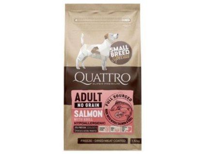 quattro dog adult small breed losos krill 7kg