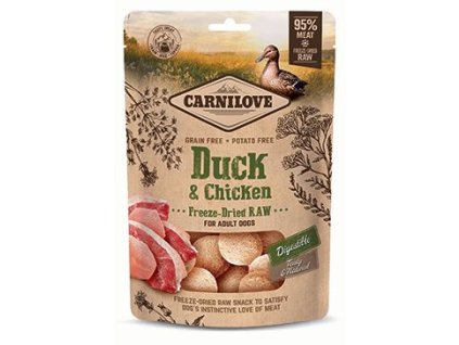 Carnilove Raw Freeze-Dried Snacks Duck&Chicken 60g
