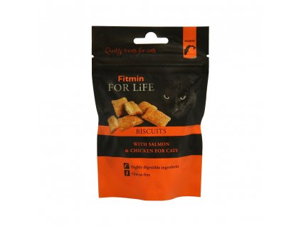 Fitmin cat biscuits with salmon chicken 50 g h L