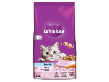 Whiskas dry Sterile s lososem 1,4 kg