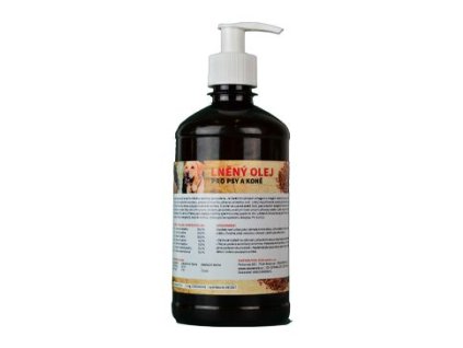 Lněný olej pro koně a psy ZEUS  500ml